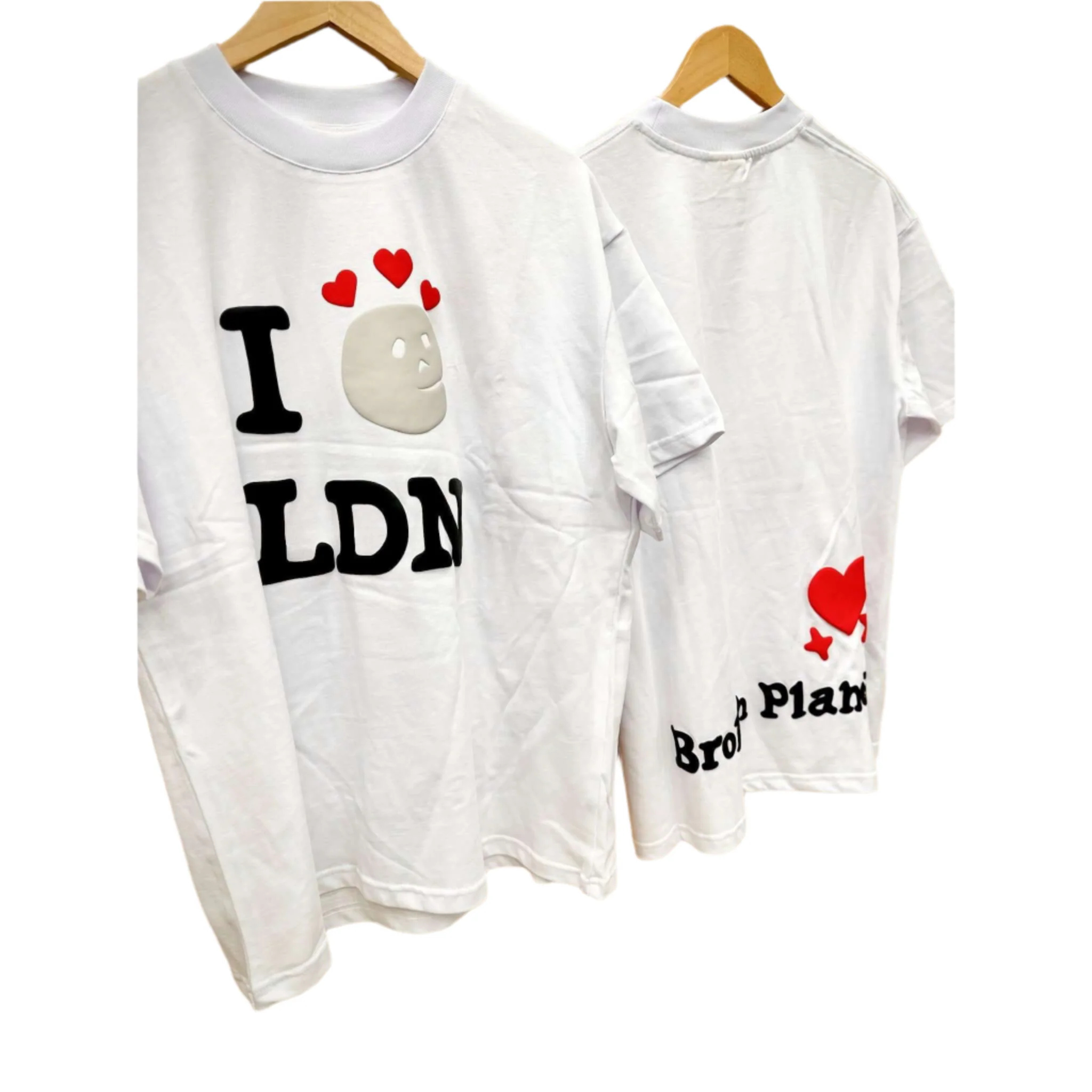 Broken Planet Market Skelly LDN T-Shirt Bone White