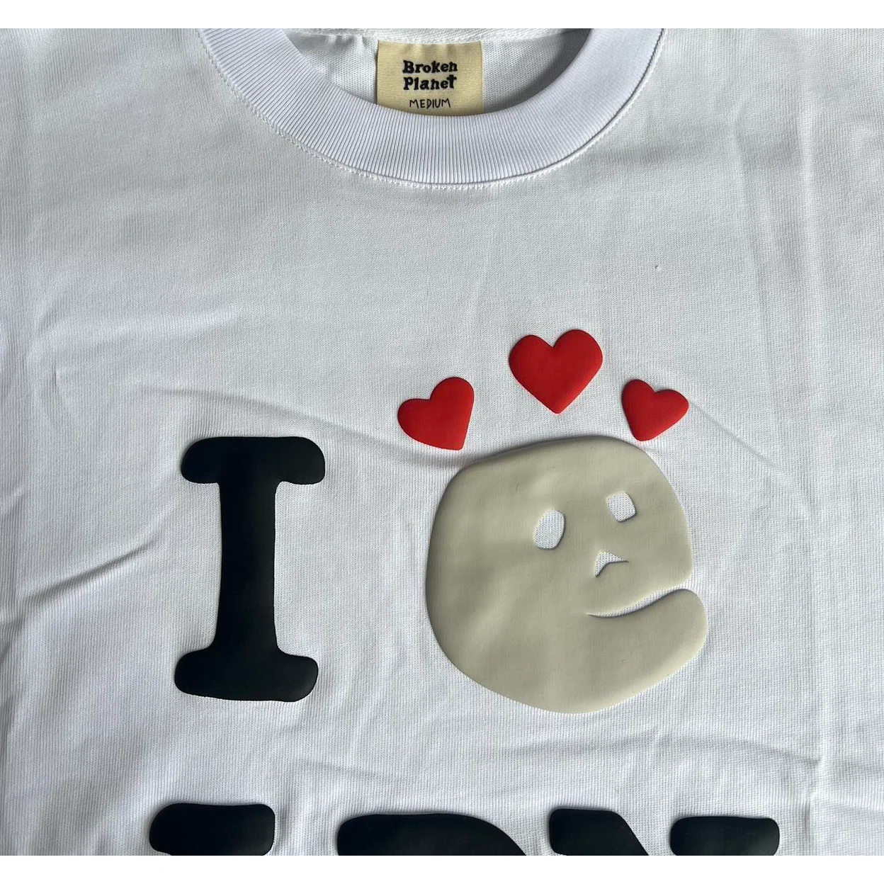 Broken Planet Market Skelly LDN T-Shirt Bone White - Image 3