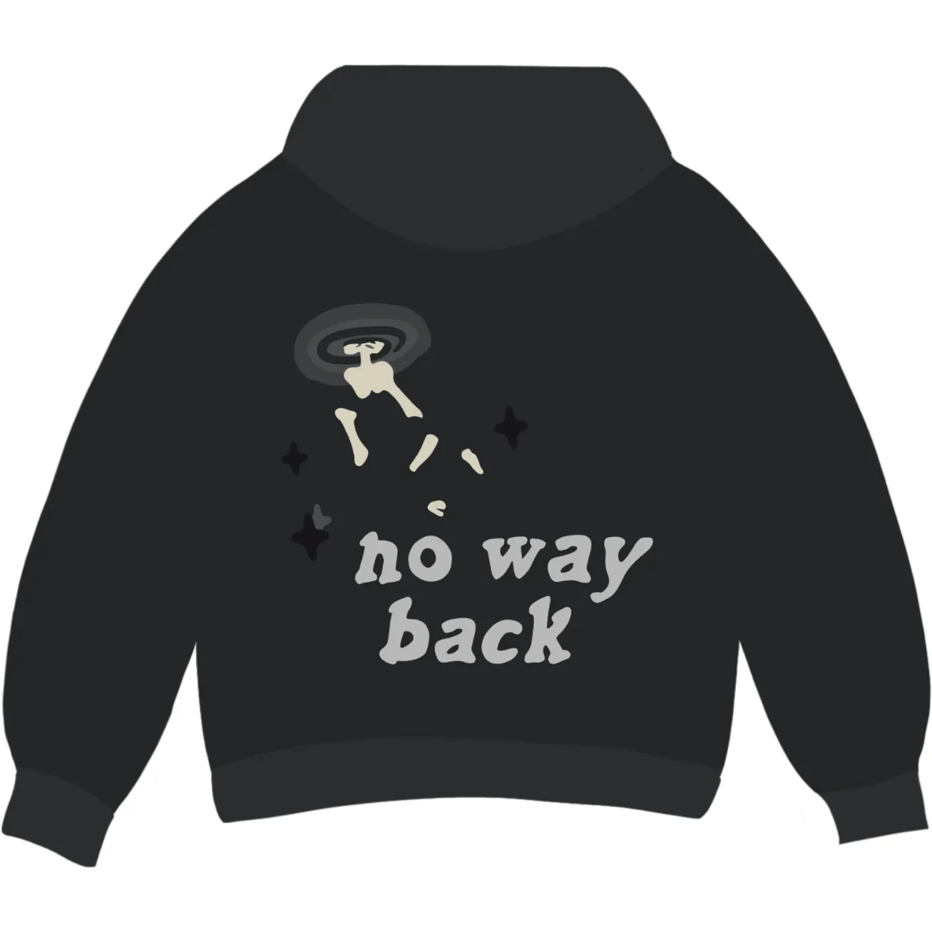 Broken Planet Market Trapped In Time Hoodie Soot Black - Image 2