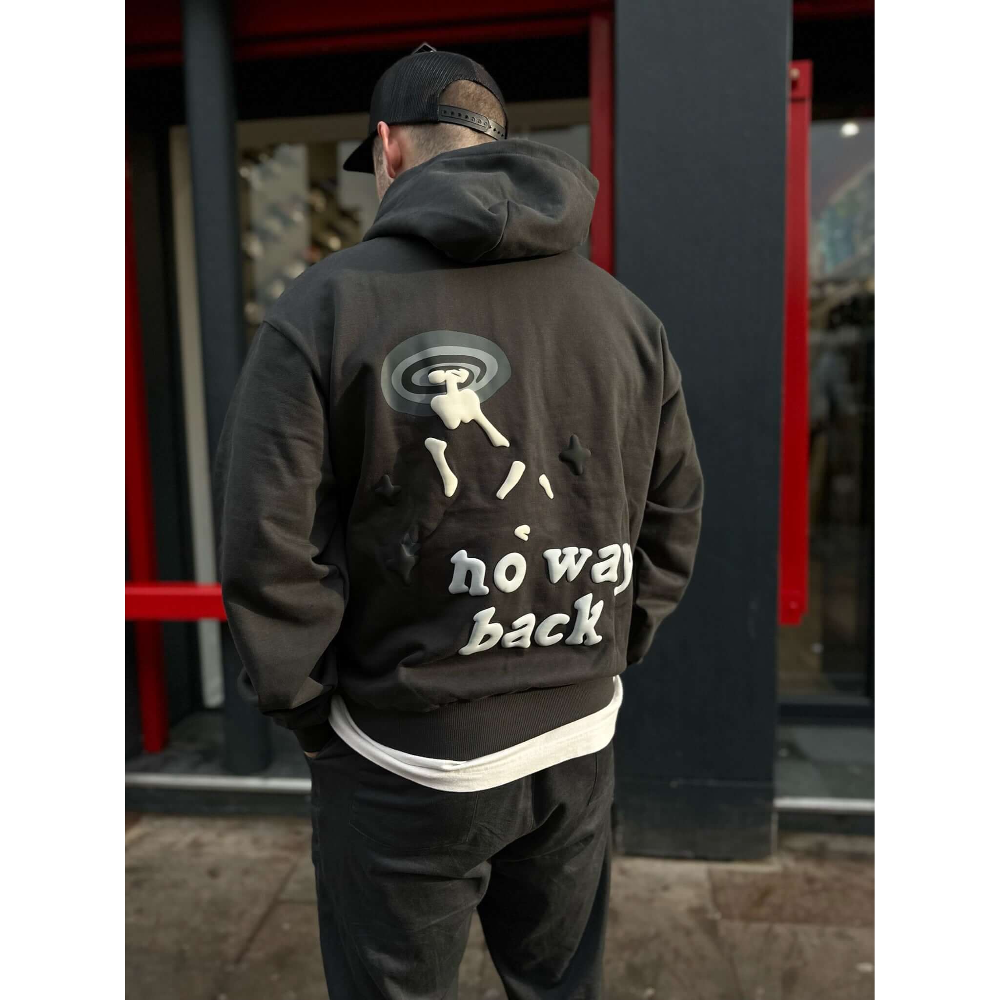 Broken Planet Market Trapped In Time Hoodie Soot Black - Image 4