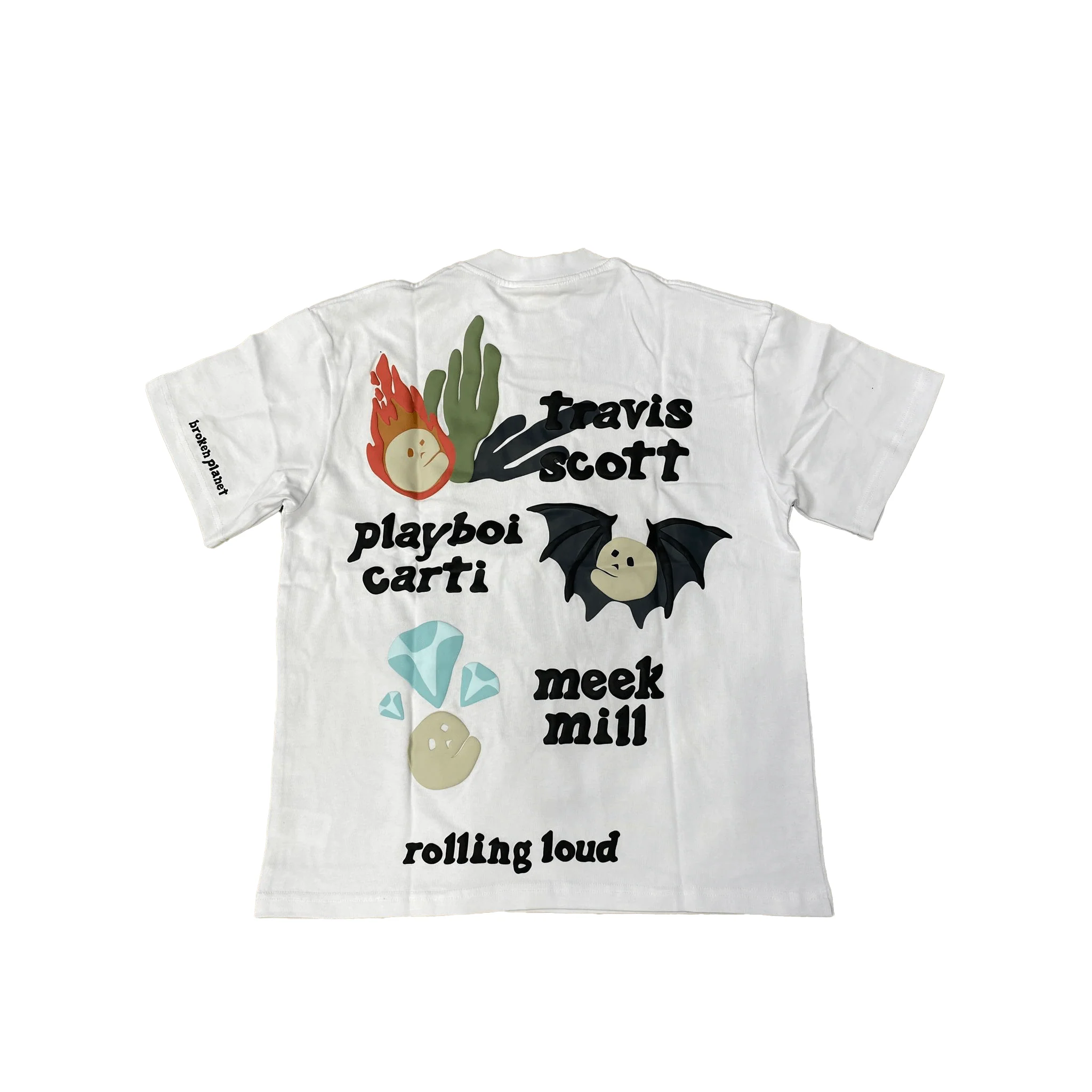 Broken Planet Market x Rolling Loud Portugal (2023) T-Shirt Snow White - Image 2