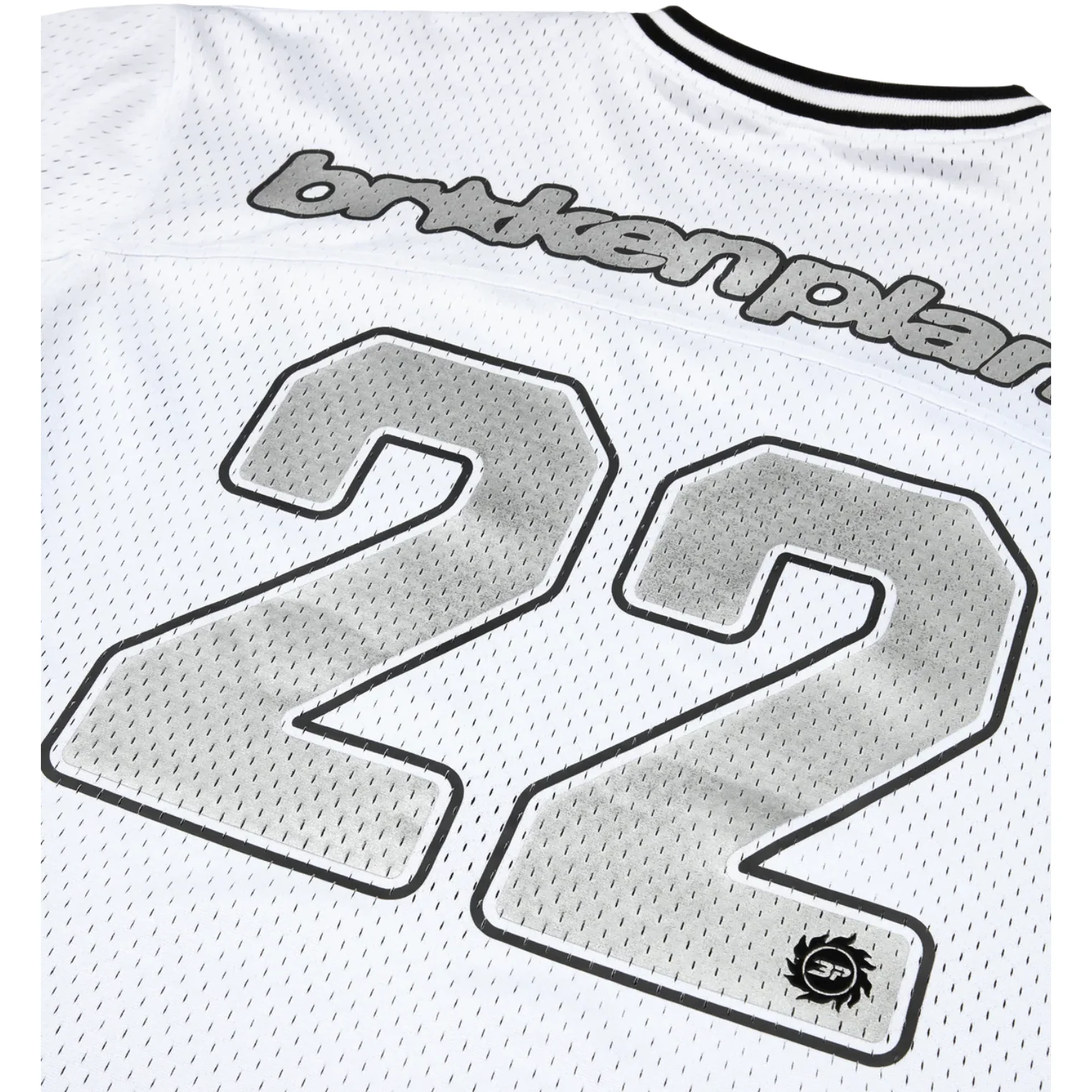 BROKEN PLANET REVERSIBLE MESH JERSEY BLACK WHITE - Image 3