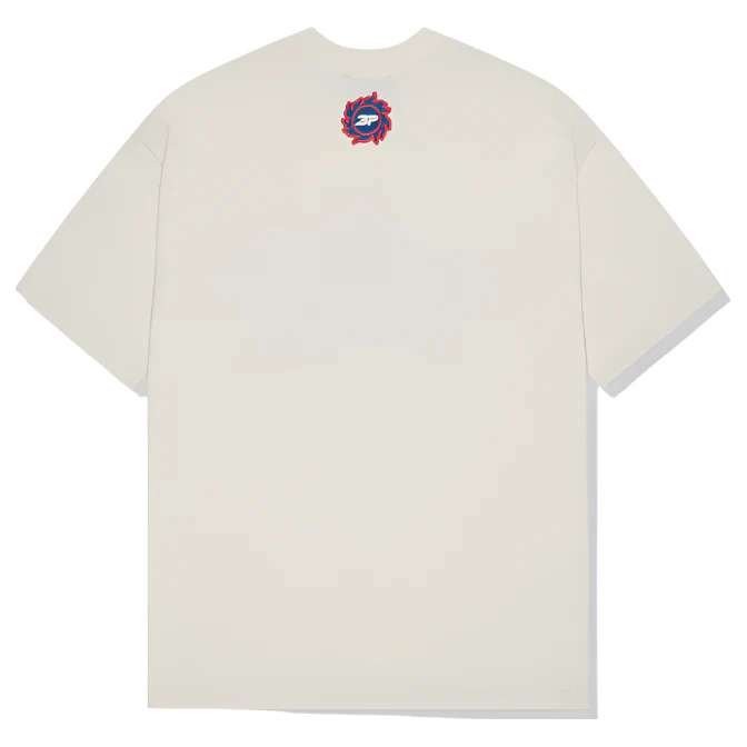 Broken Planet Star T-Shirt Vanilla White - Image 3