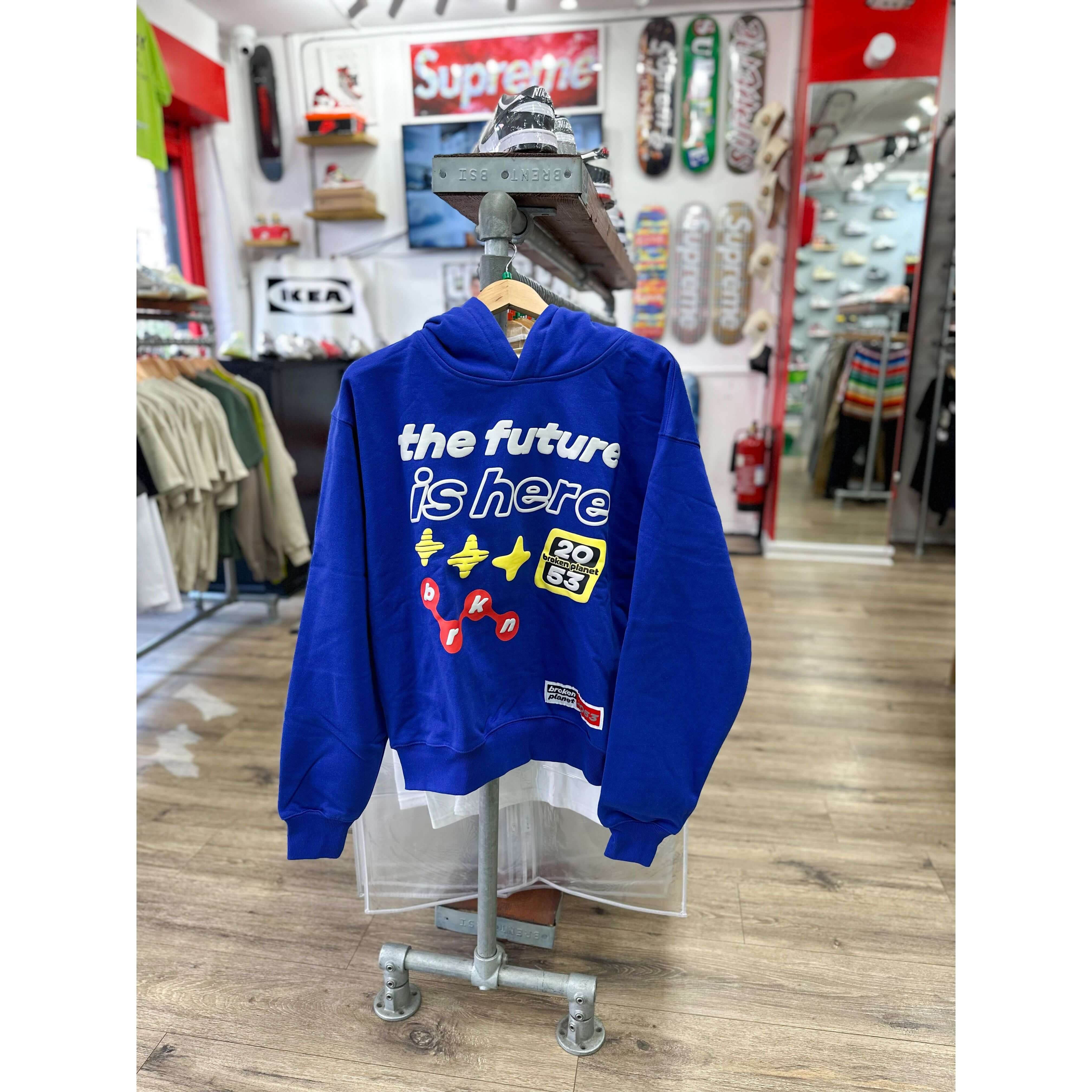 Broken Planet The Future Is Here Hoodie Blue - Image 2