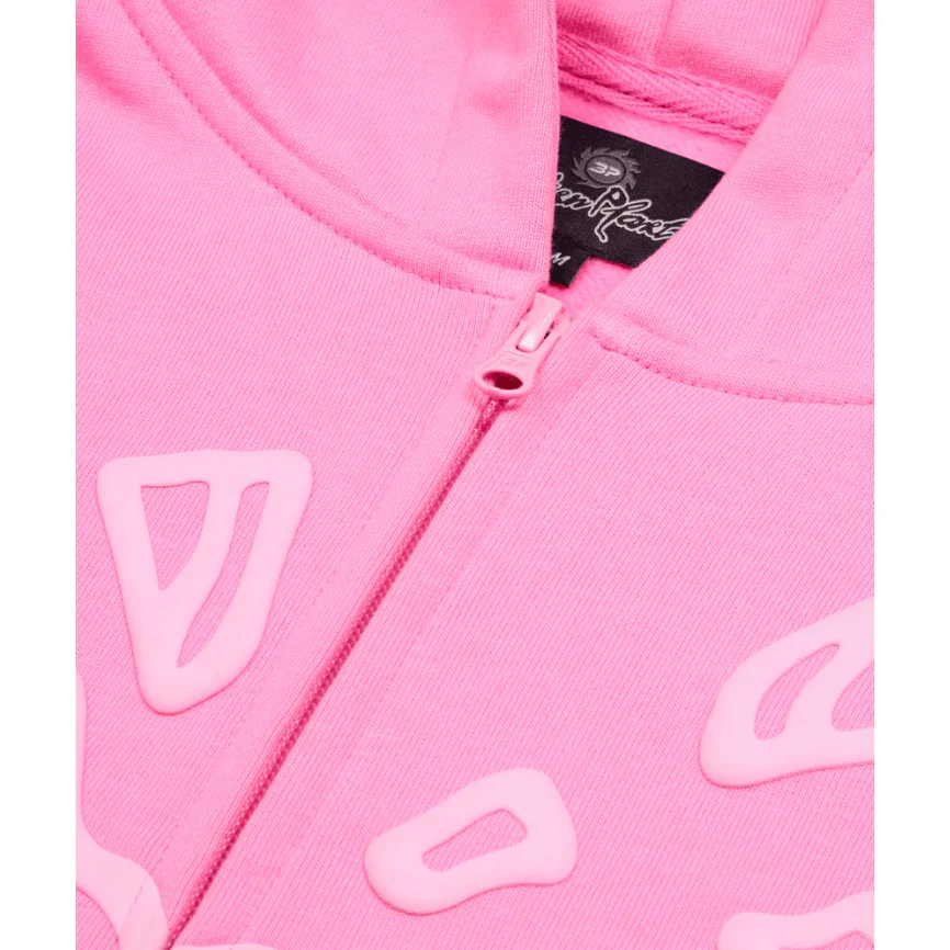 Broken Planet Zip Up Hoodie Candy Pink - Image 3