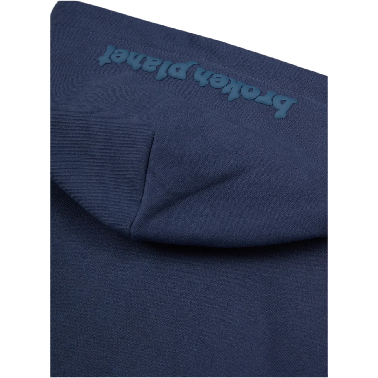 Broken Planet Zip Up Hoodie Deep Navy - Image 2