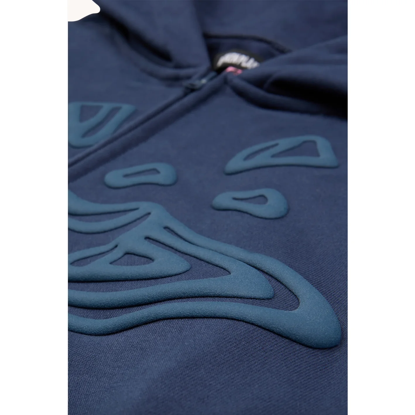 Broken Planet Zip Up Hoodie Deep Navy - Image 3