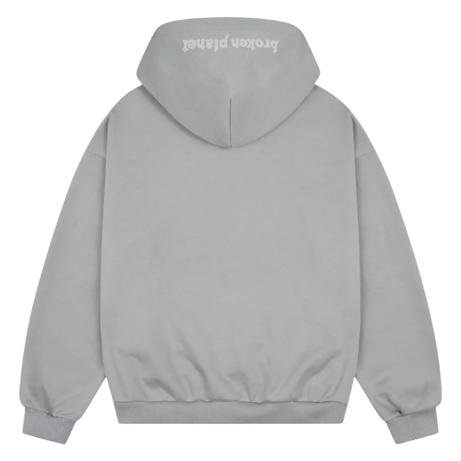 Broken Planet Zip Up Hoodie Gunmetal Grey - Image 2