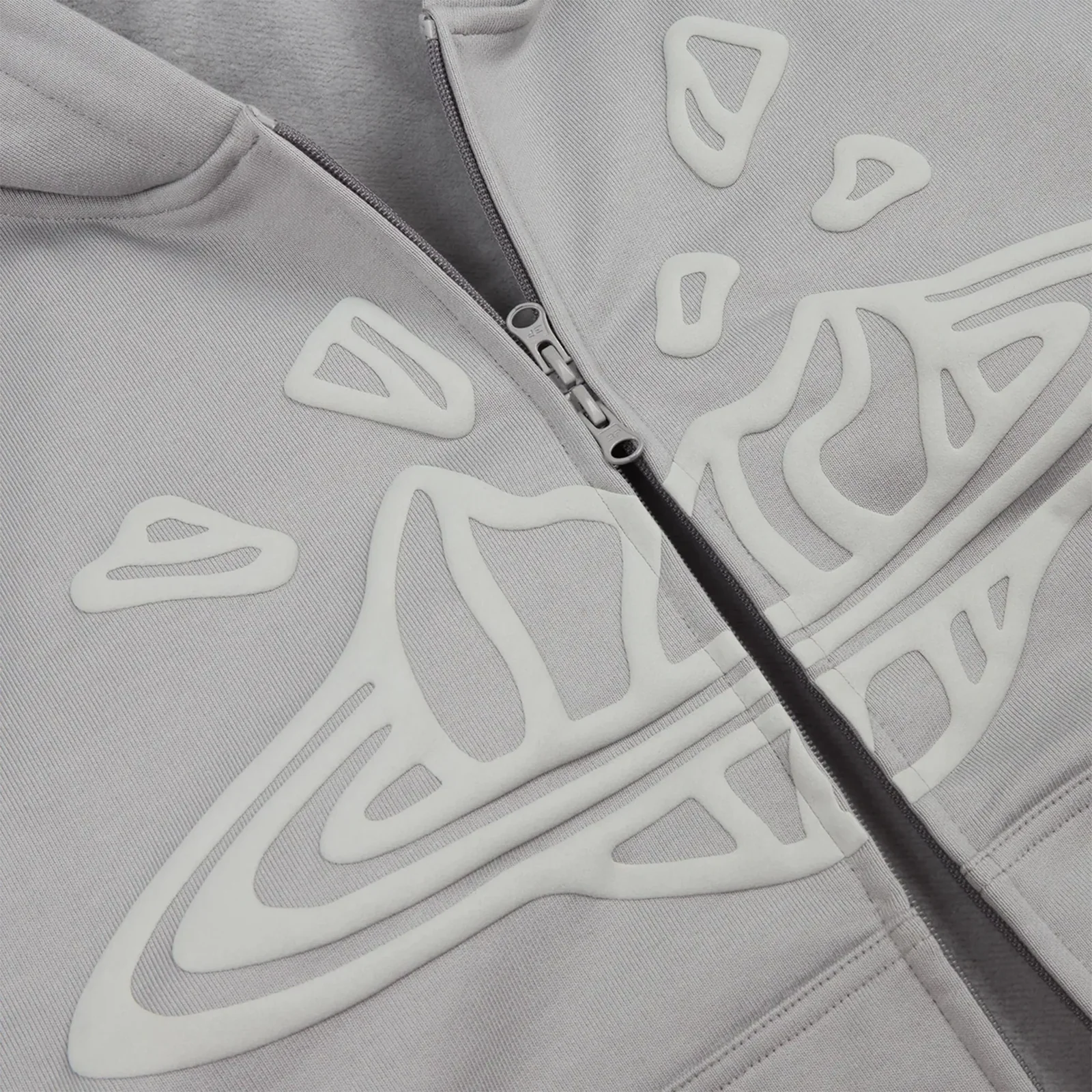 Broken Planet Zip Up Hoodie Gunmetal Grey - Image 3