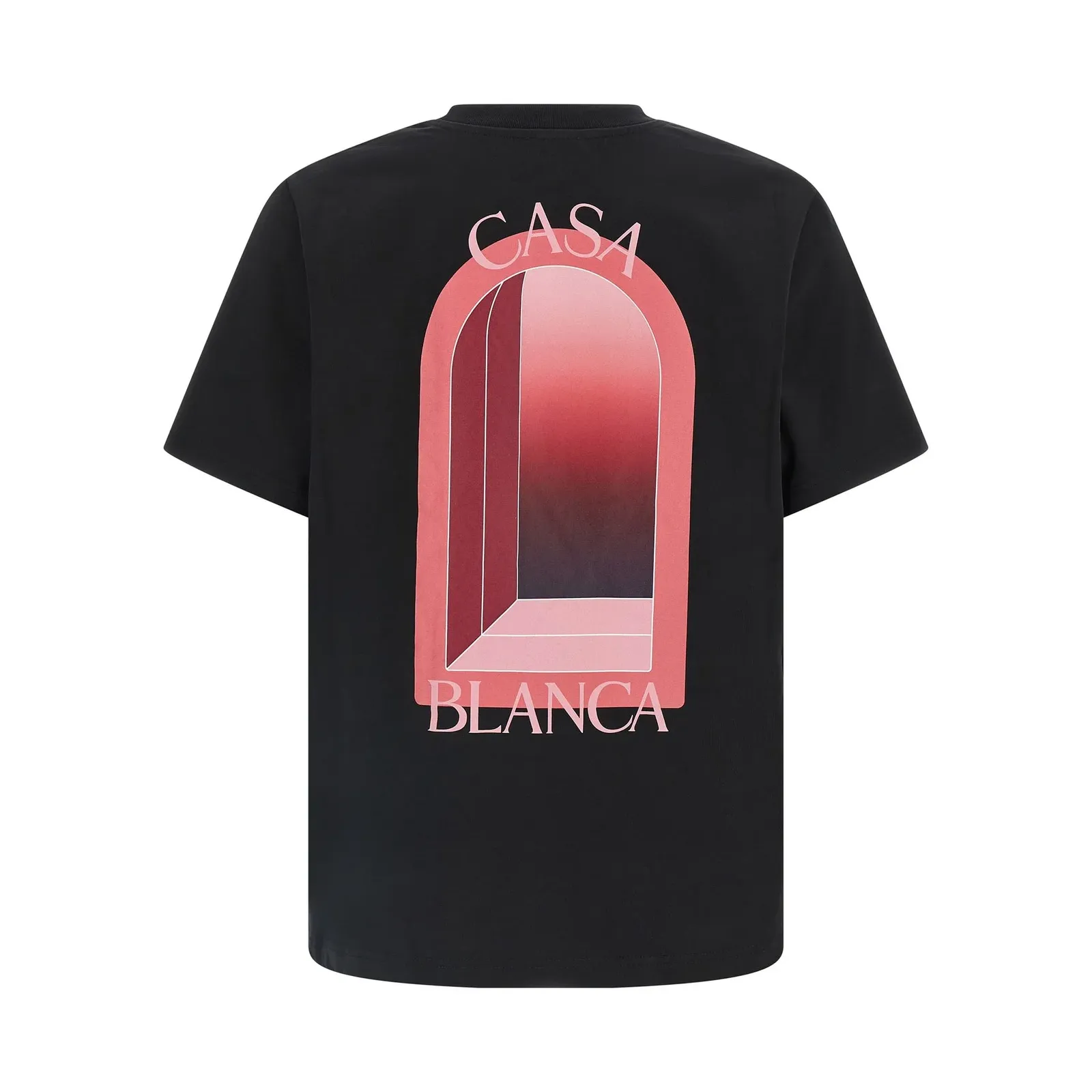 Casablanca Black & Pink Arches Short Sleeve T‑Shirt - Image 2