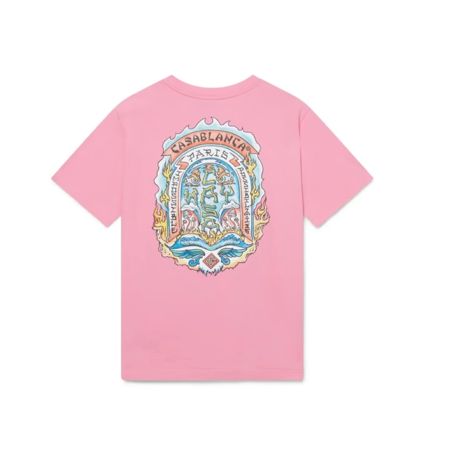 Casablanca Casa Way T-Shirt Pink - Image 2