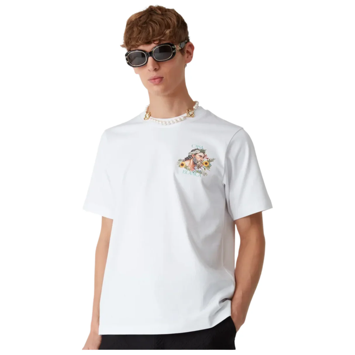 Casablanca Celebration Du Sport T-Shirt White - Image 3