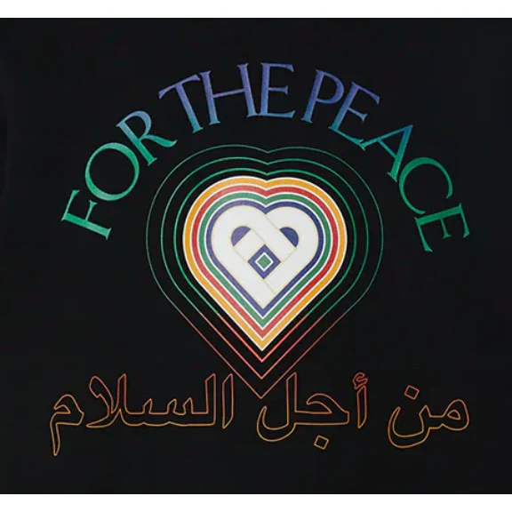 Casablanca For The Peace T-Shirt Black - Image 3