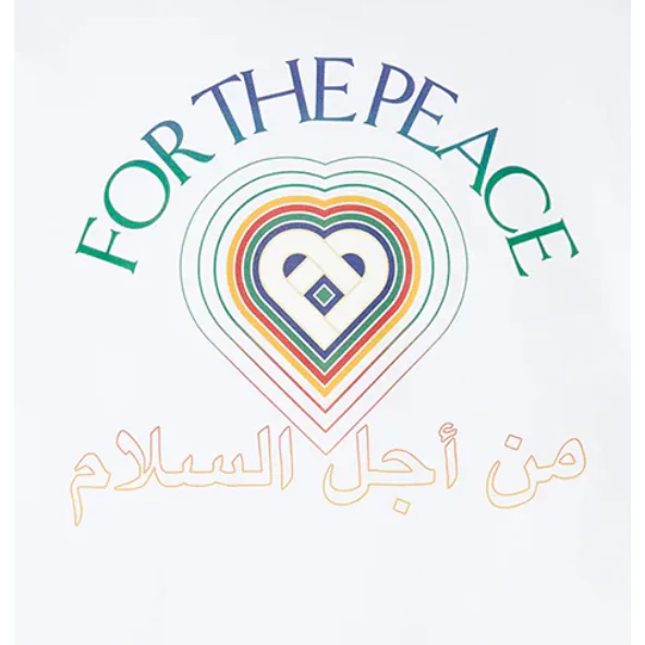 Casablanca For The Peace T-Shirt White - Image 3