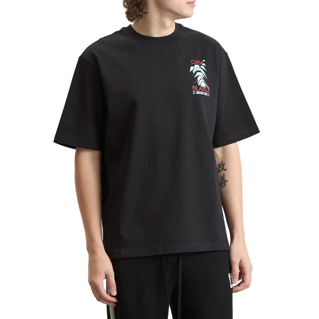 Casablanca Frosty Mountain T-Shirt Black - Image 2