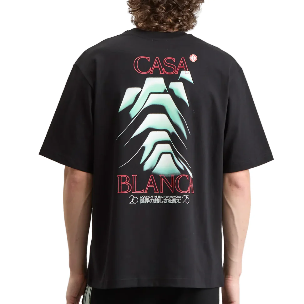 Casablanca Frosty Mountain T-Shirt Black - Image 3