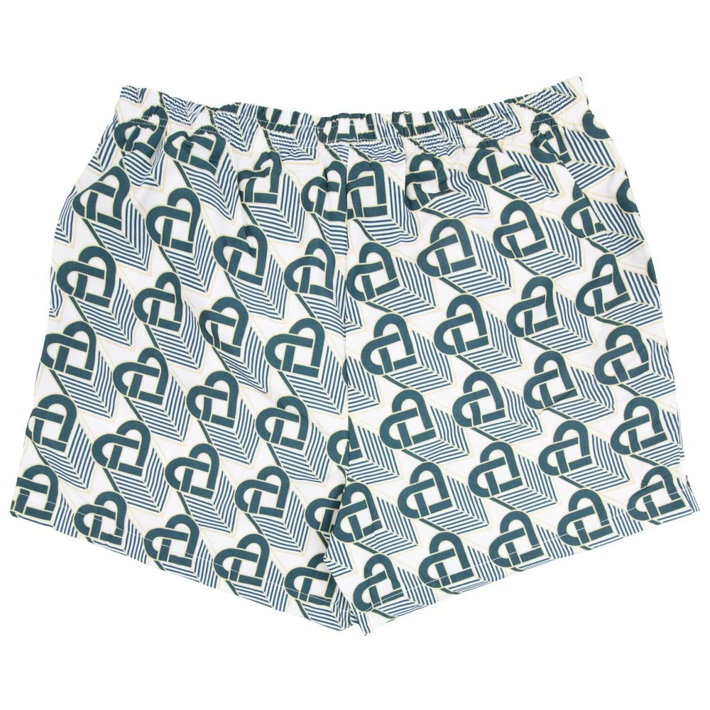 CASABLANCA HEART MONOGRAM PRINTED SWIM SHORTS Printed Swim Shorts Green - Image 3