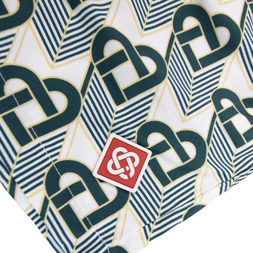 CASABLANCA HEART MONOGRAM PRINTED SWIM SHORTS Printed Swim Shorts Green - Image 5