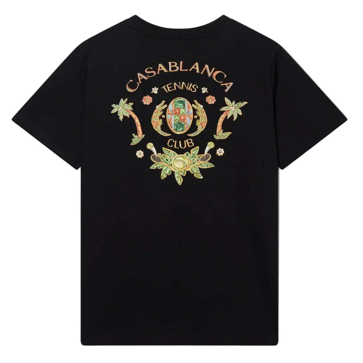 Casablanca Joyaux D'afrique Tennis Club T-Shirt Black - Image 2