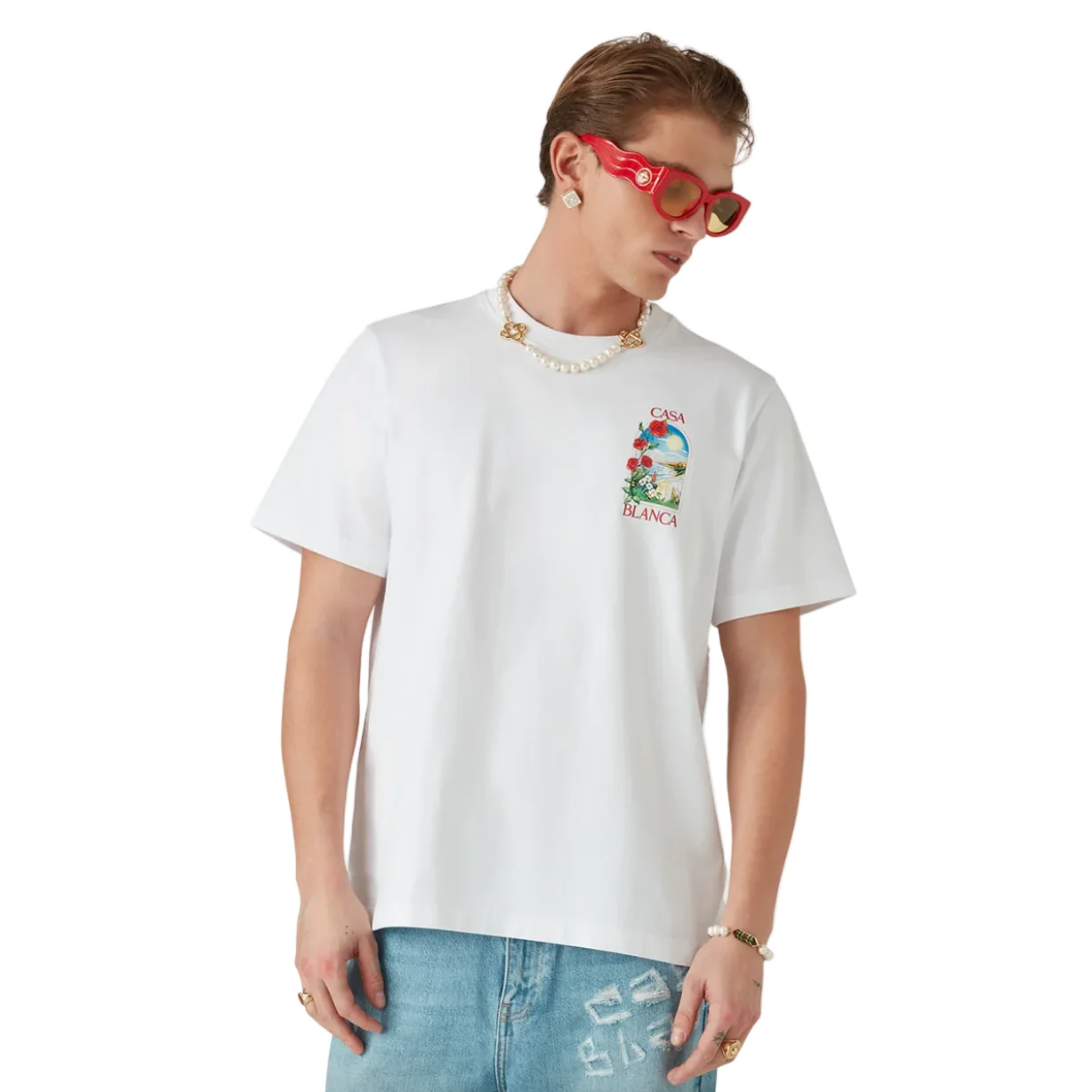Casablanca LA Days T-Shirt White - Image 4