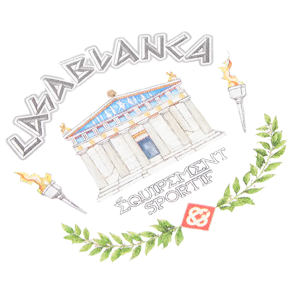 Casablanca Le Temple Du Sport T-Shirt White - Image 3