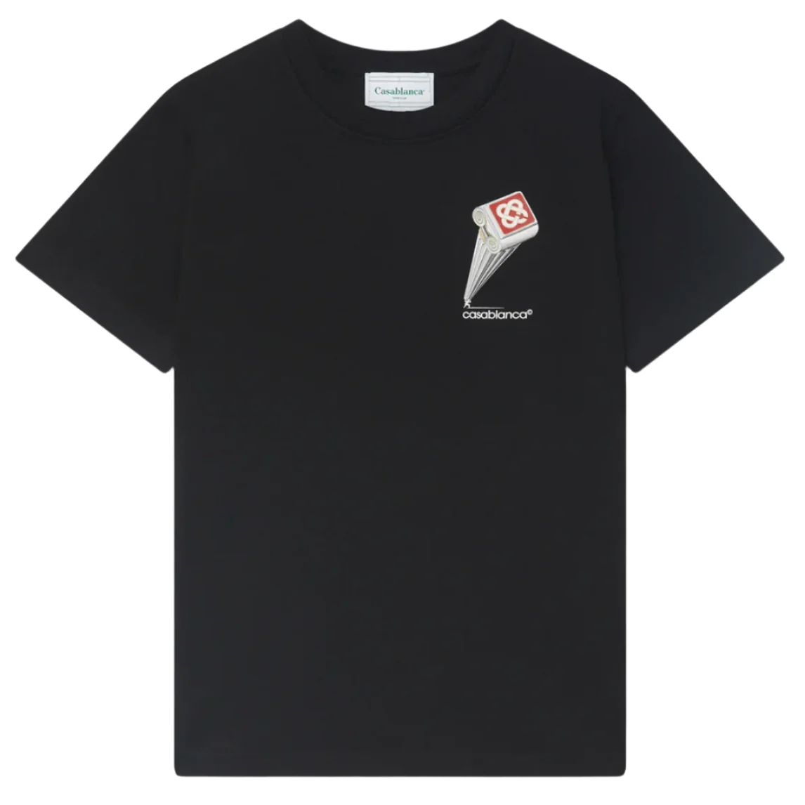 Casablanca Leaning Column T-Shirt Black - Image 2