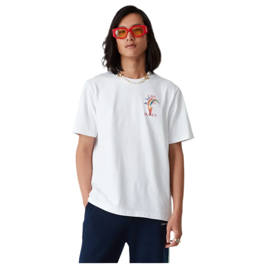 Casablanca Nature's Teacher T-Shirt White - Image 4