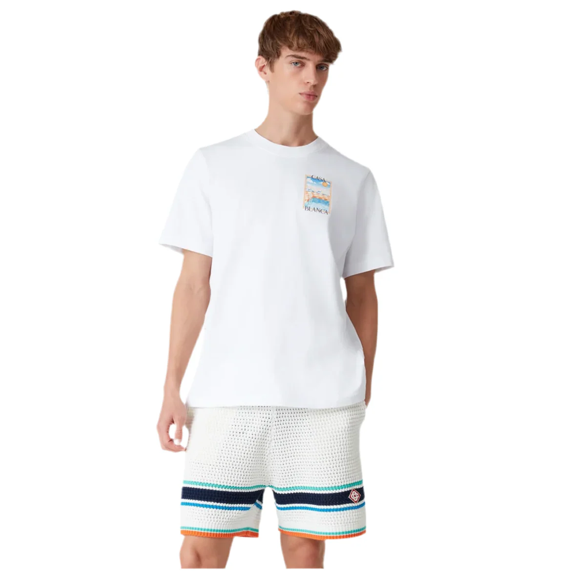 Casablanca Surreal Pool T-Shirt White - Image 4