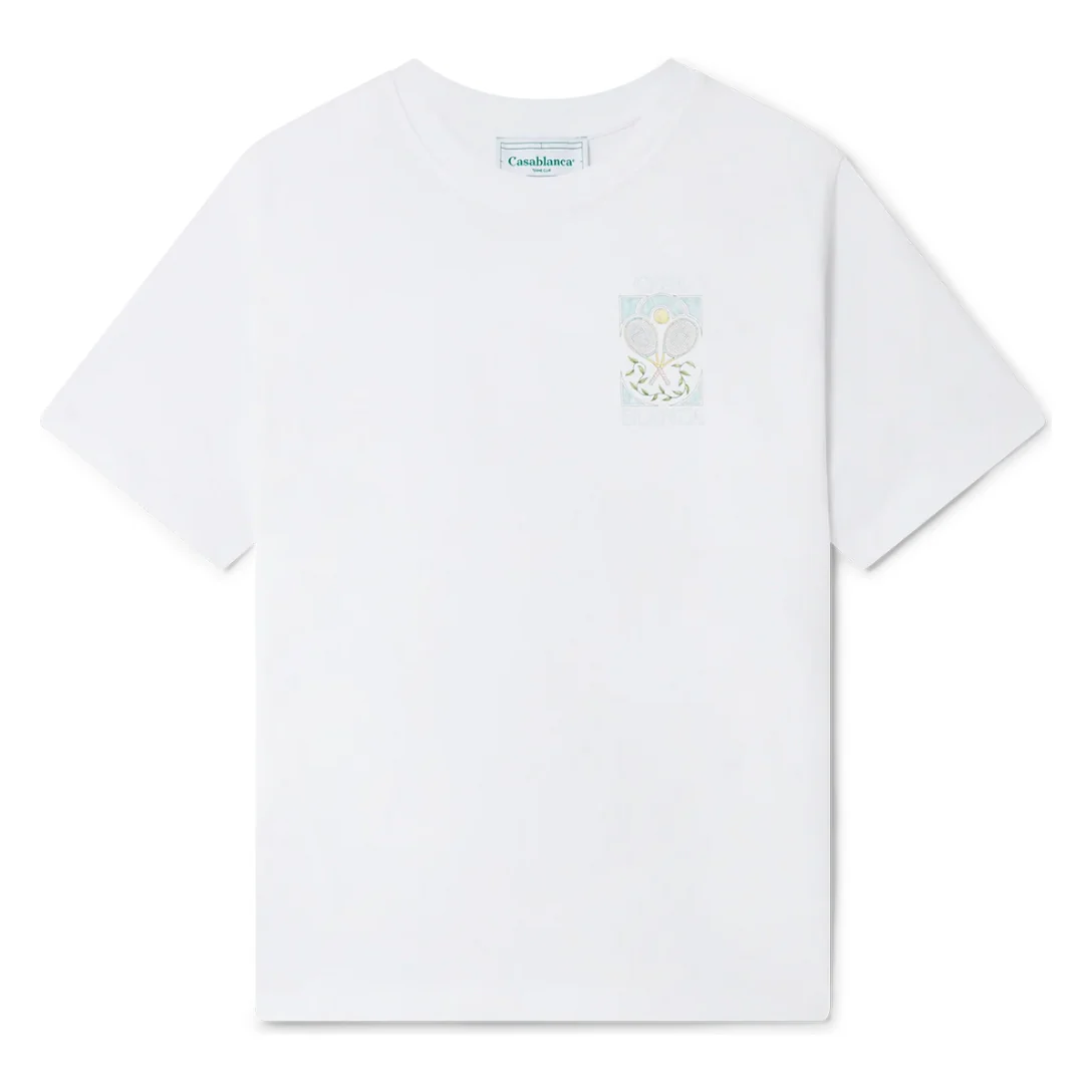 Casablanca Tennis Pastelle T-Shirt White