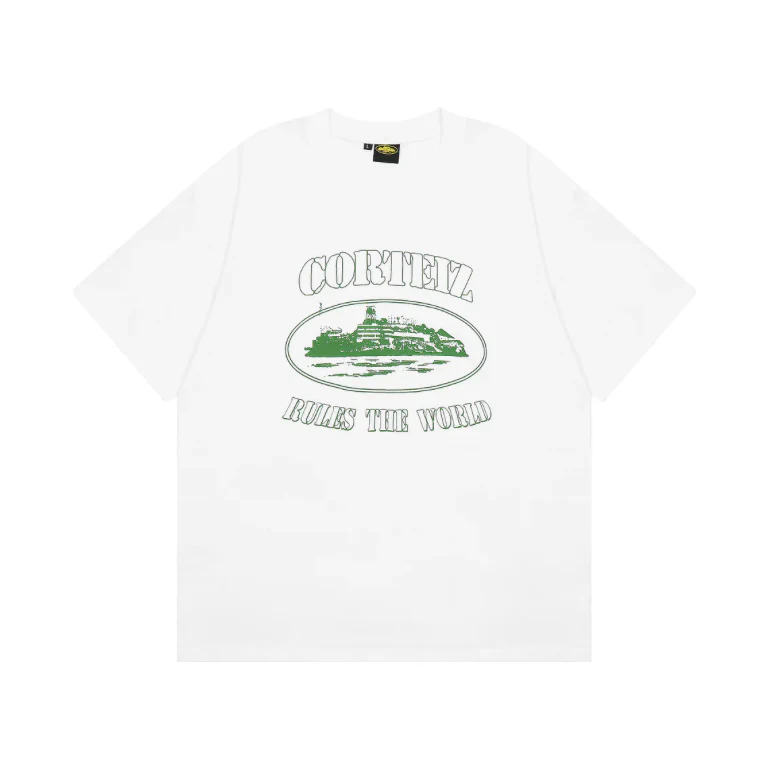 Corteiz Alcatraz Tee White/Green