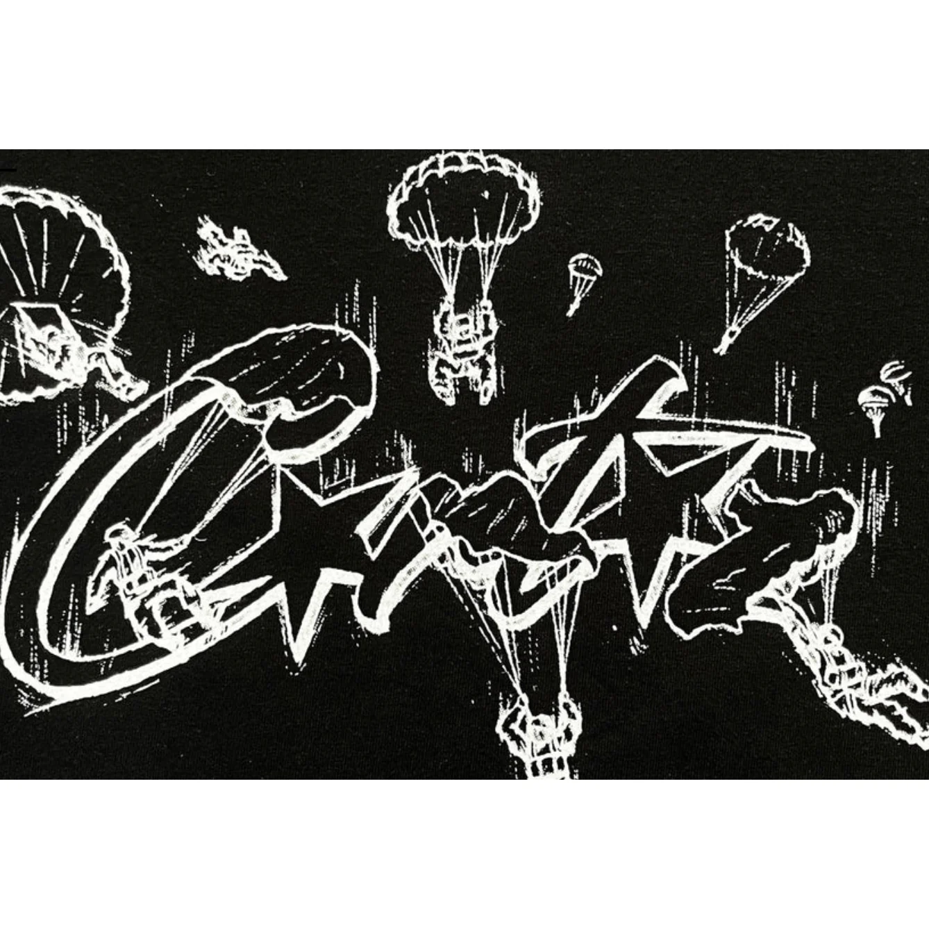 Corteiz Allstarz Skydiver Tee Black - Image 2