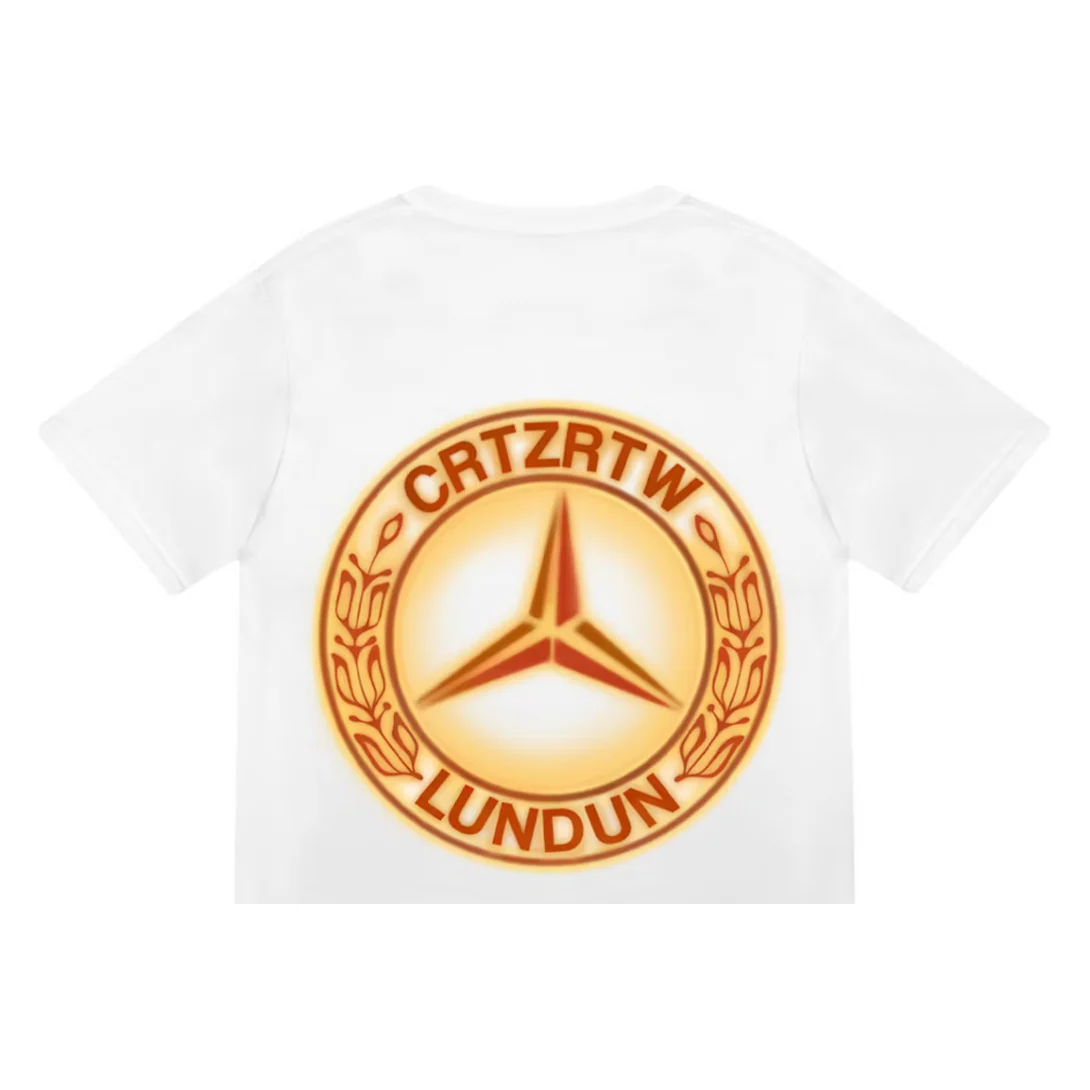 Corteiz Benz T-shirt White/Orange - Image 2