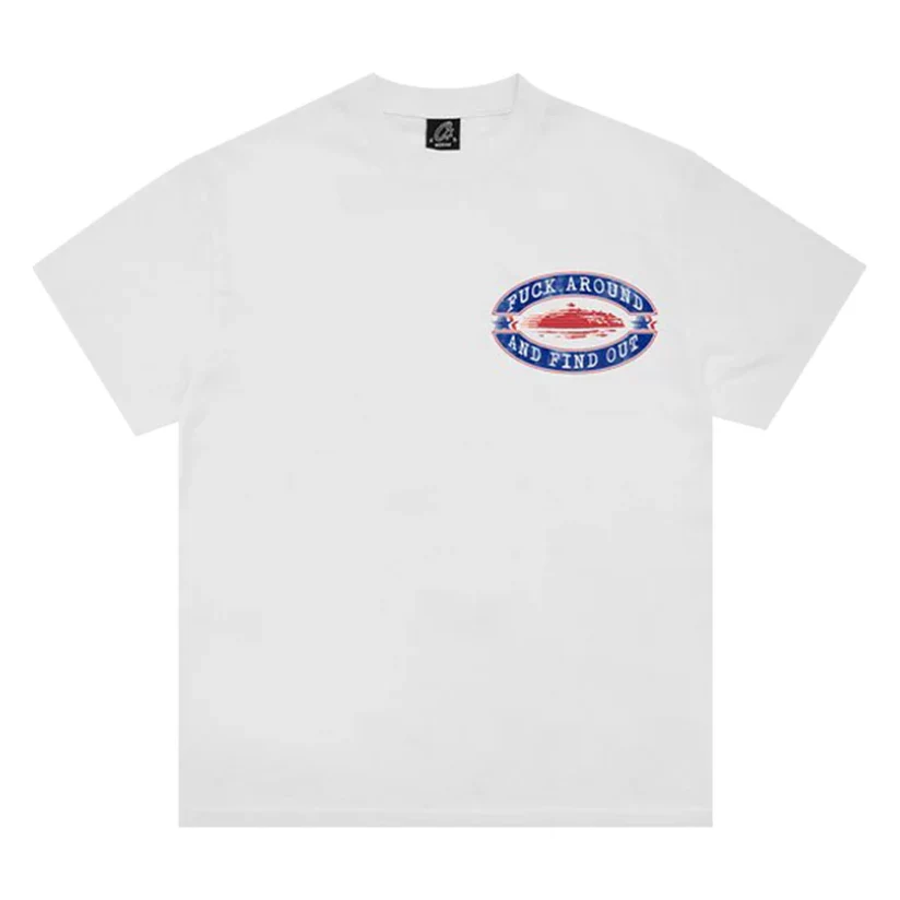 Corteiz Fuck Around Tee White - Image 2