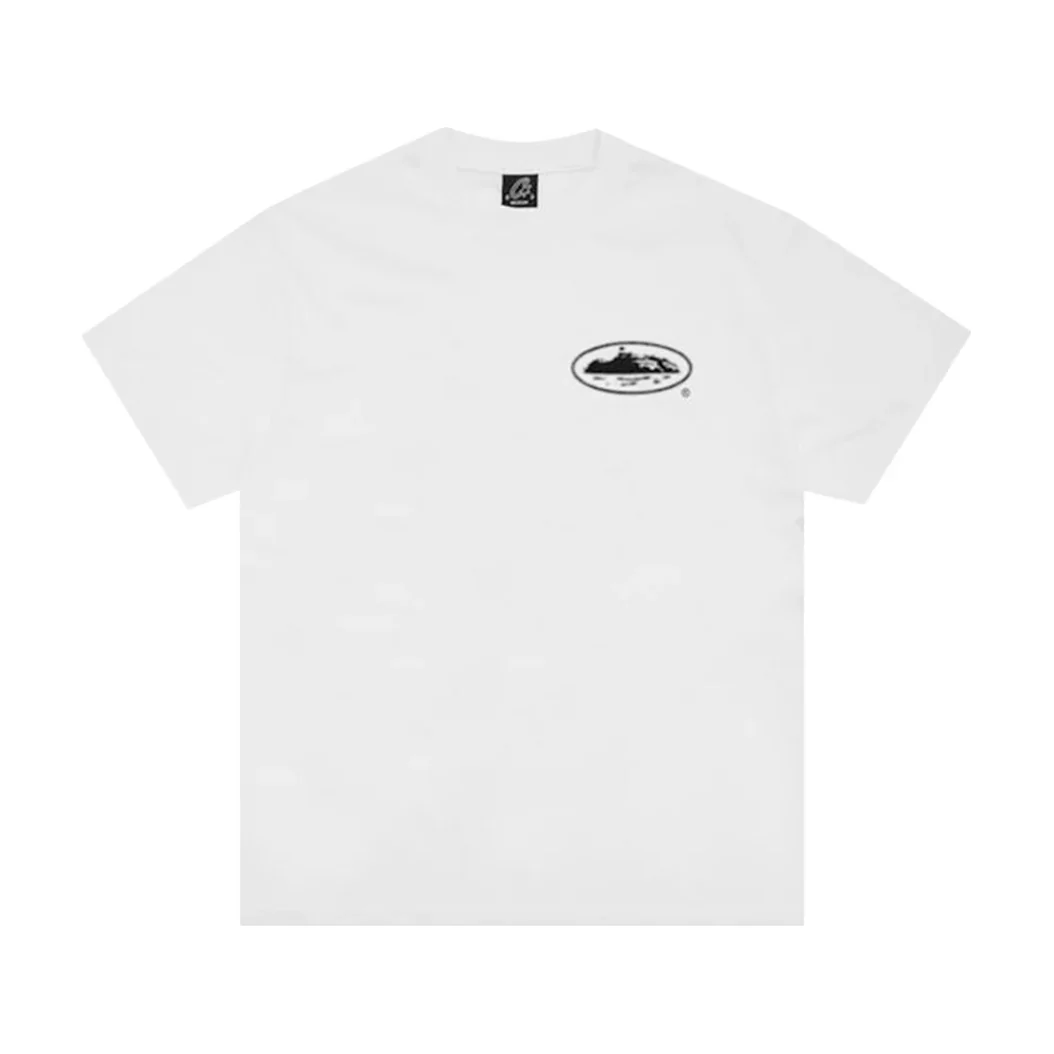 Corteiz Halftone Island Tee White/Black