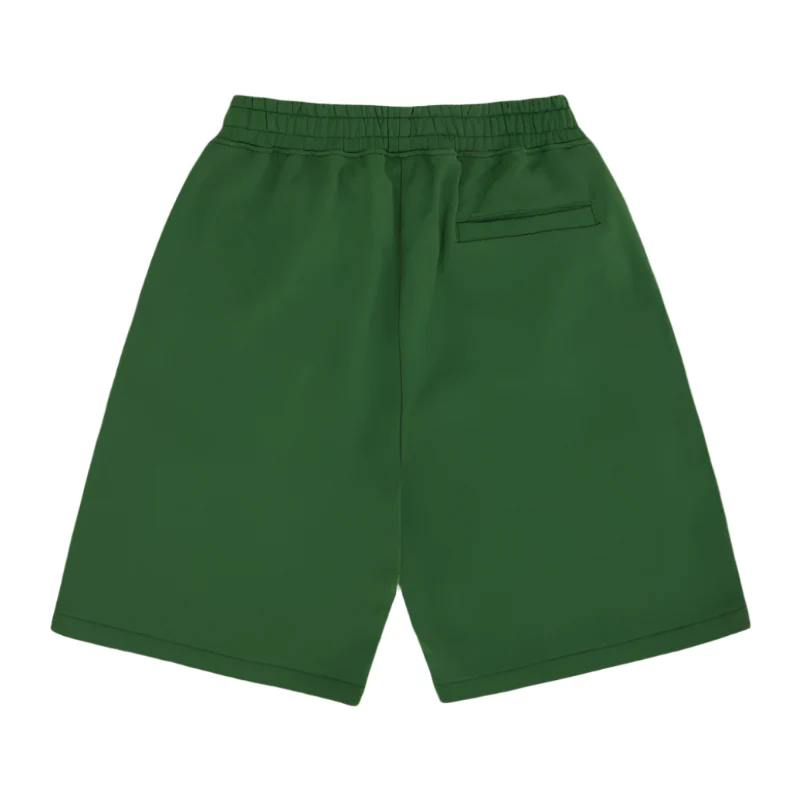 Corteiz Island Puff Print Sweatshort Green - Image 2
