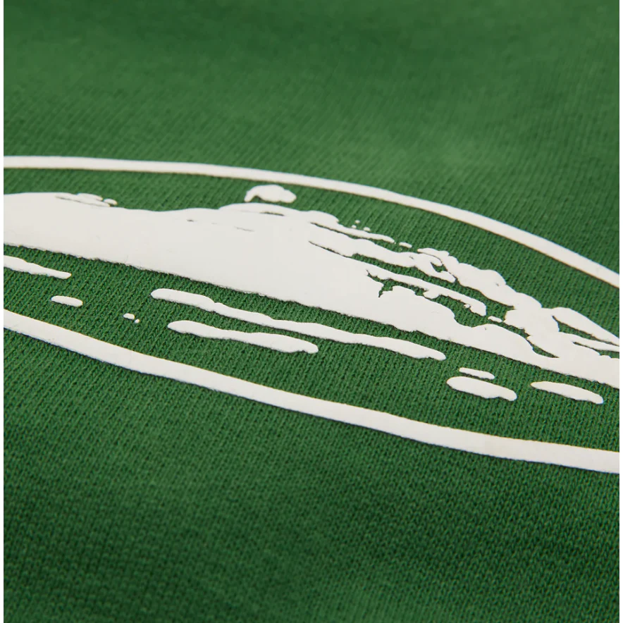 Corteiz Island Puff Print Sweatshort Green - Image 3