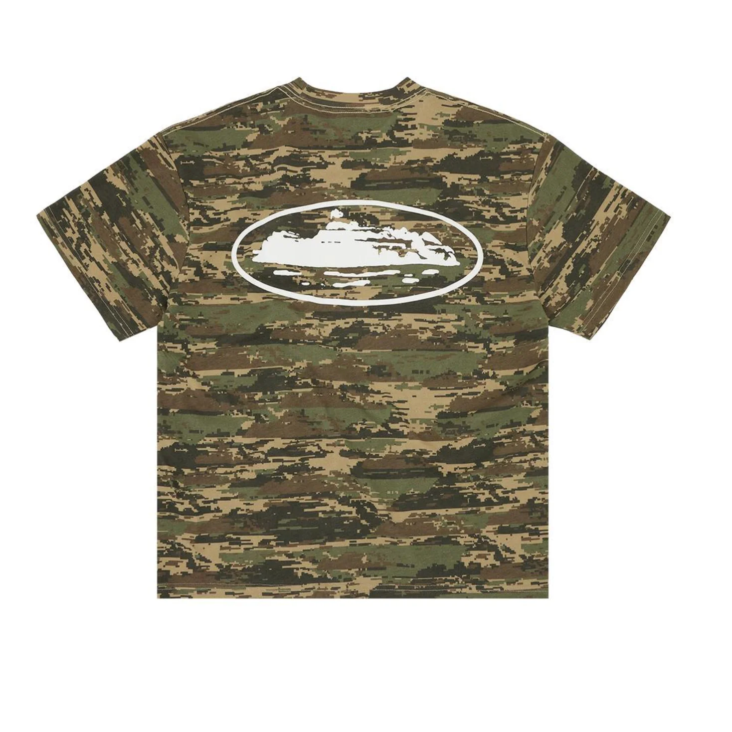 Corteiz Island Puff Print Tee Digi Camo - Image 2