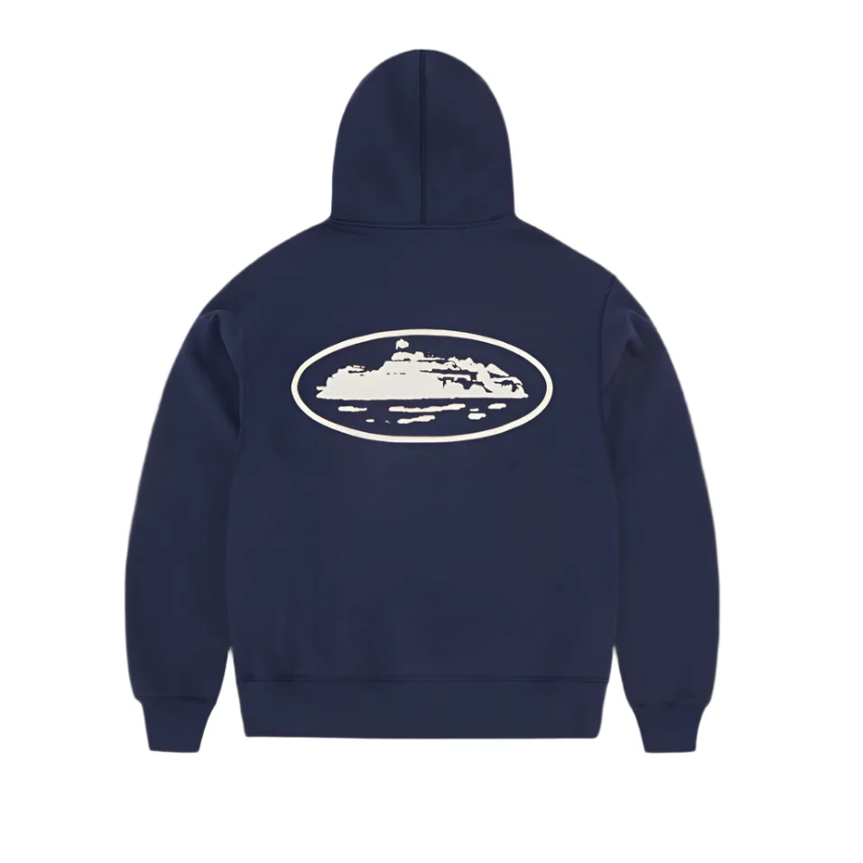 CORTEIZ ISLAND PUFF PRINT ZIP HOODIE [NAVY] - Image 2