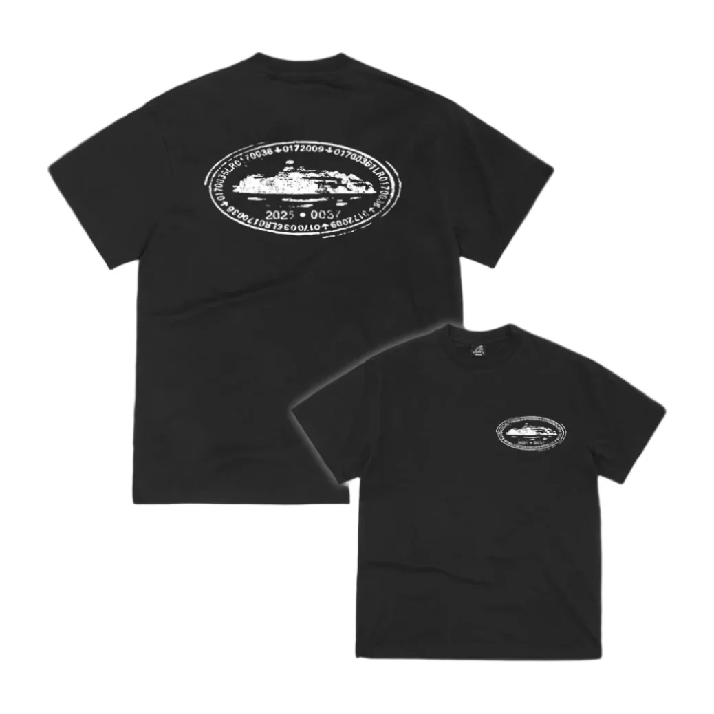 Corteiz Island Stamp Tee Black - Image 3