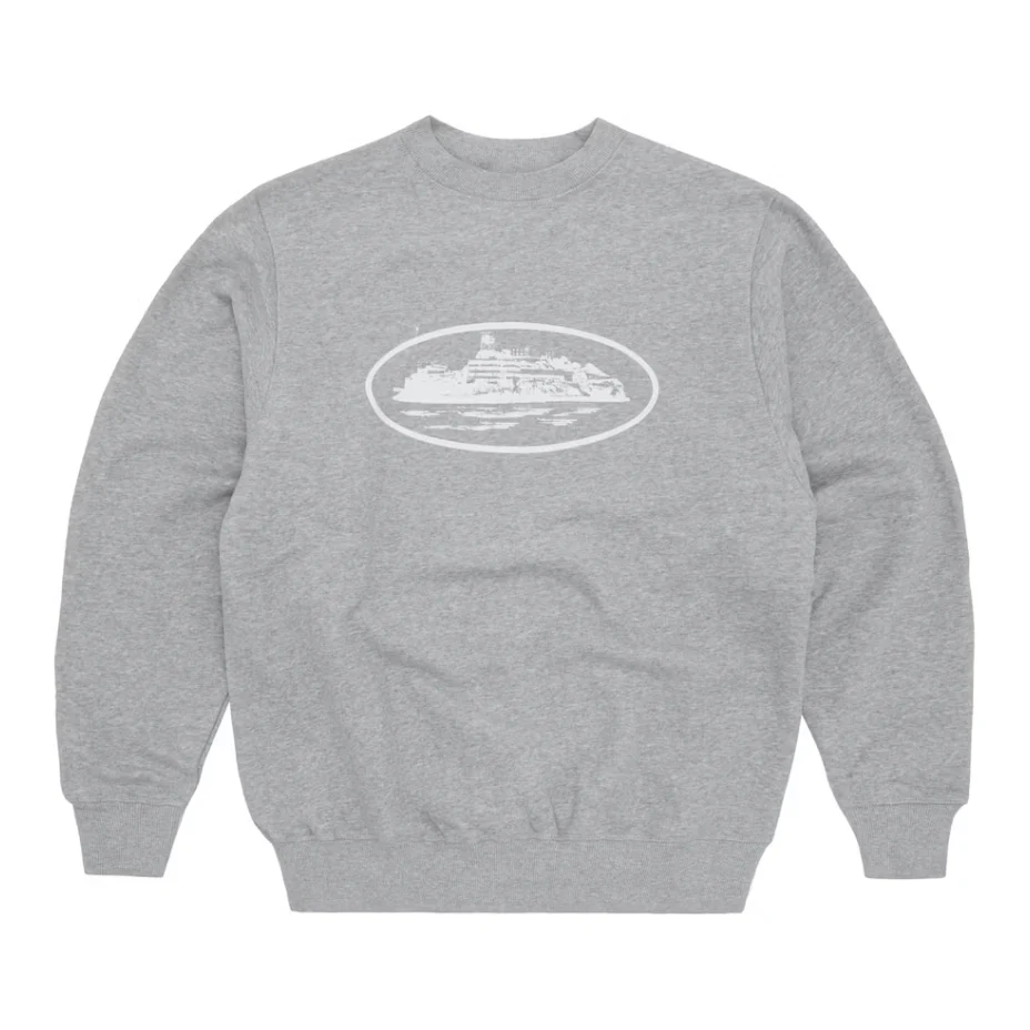 Corteiz OG Alcatraz Sweatshirt - Heather Grey