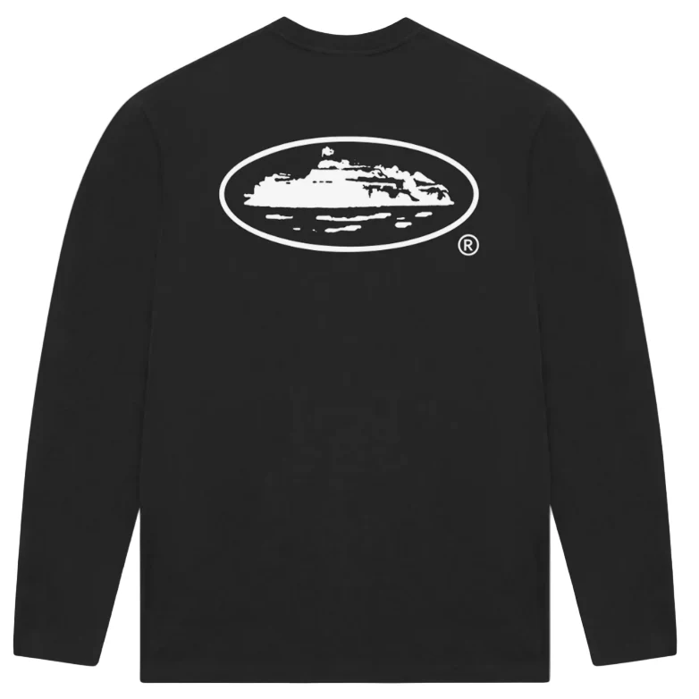 Corteiz OG Island Long Sleeve T-Shirt Black - Image 2