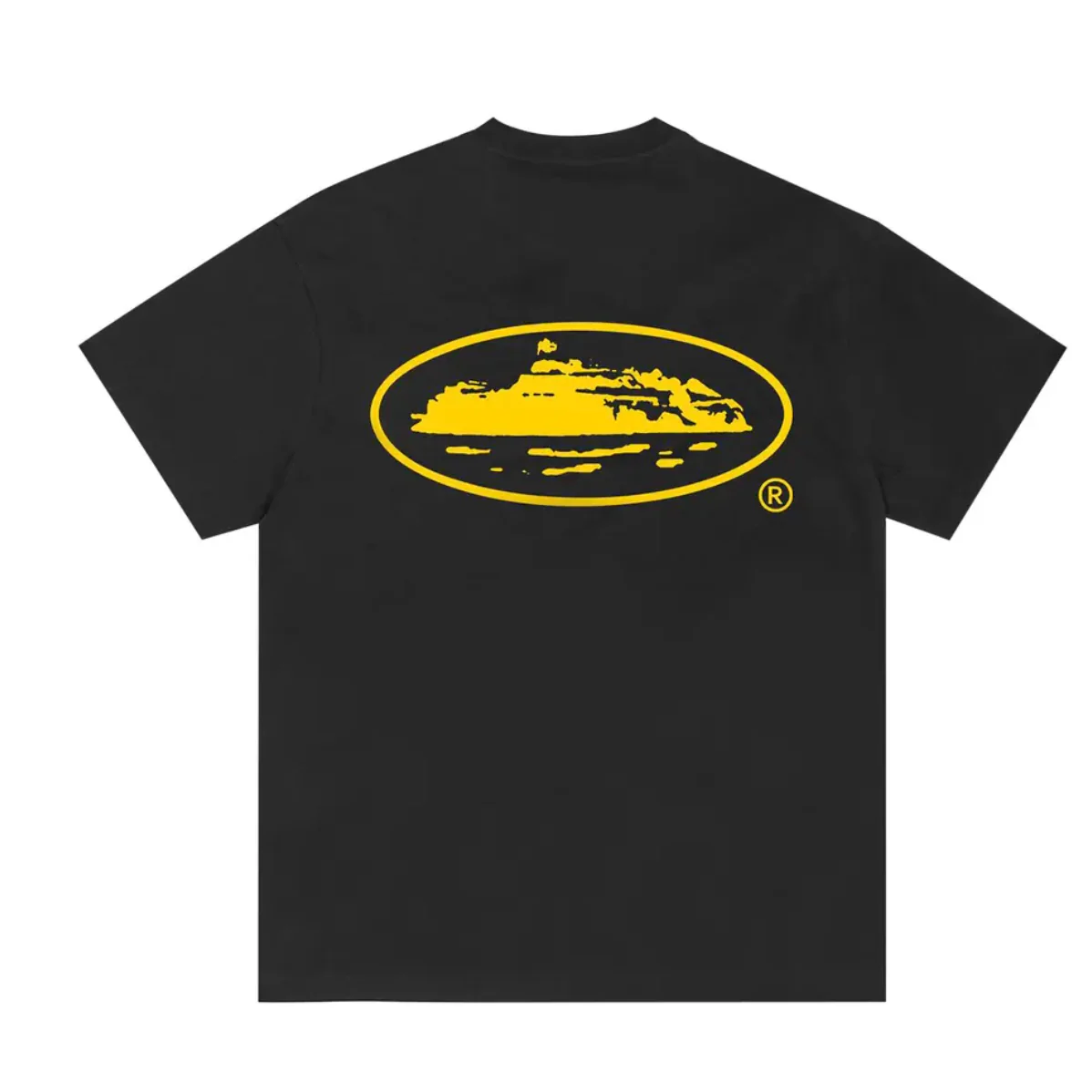 Corteiz OG Island Tee Black/Yellow - Image 2