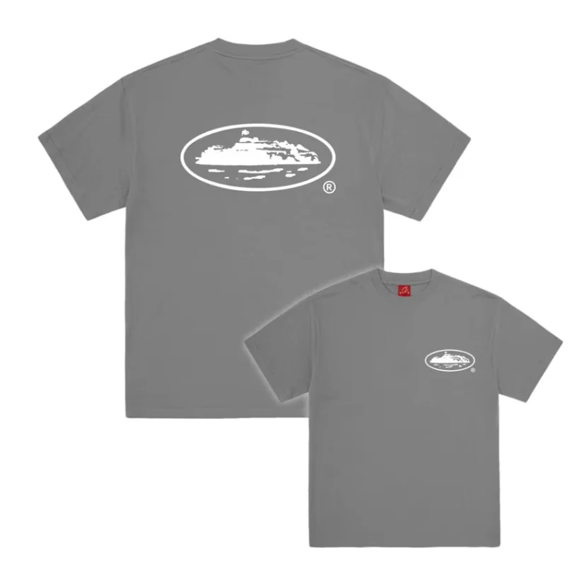 Corteiz OG Island Tee Gully Grey