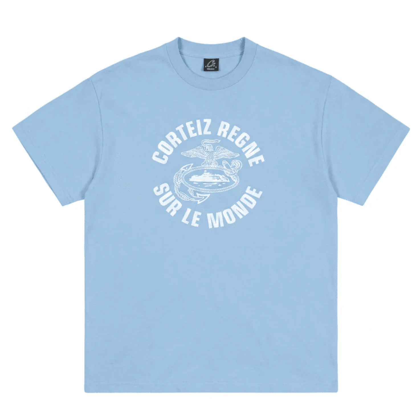 Corteiz Regne Sur Le Monde Tee Baby Blue