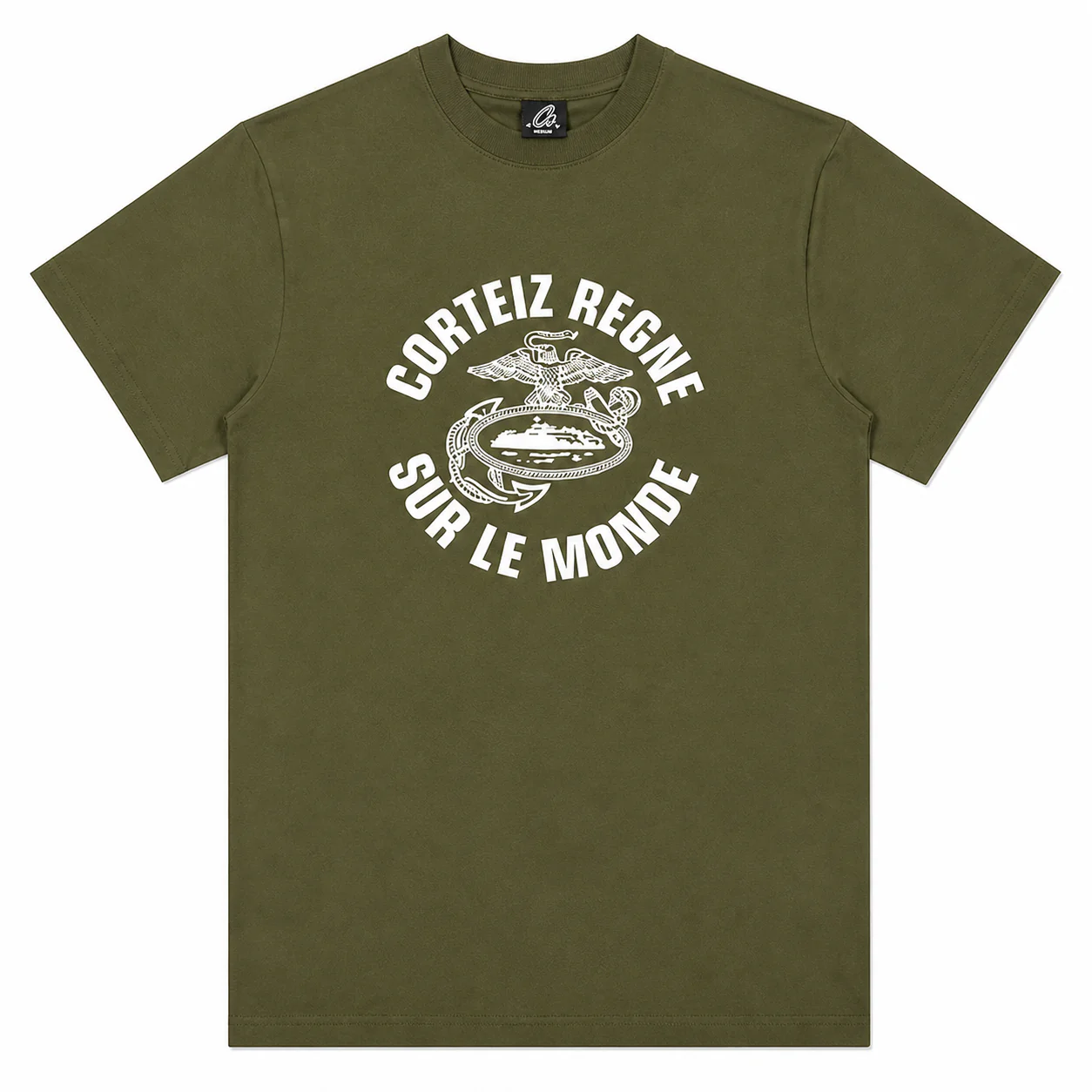 Corteiz Regne Sur Le Monde Tee Olive