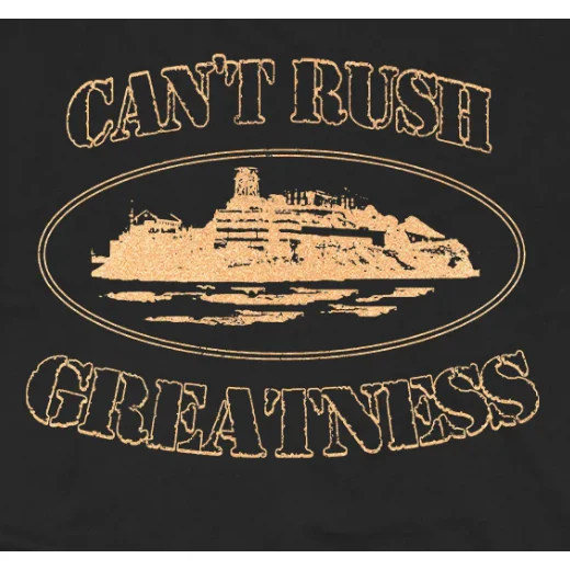 Corteiz x Central Cee Can’t Rush Greatness Tee Black - Image 2