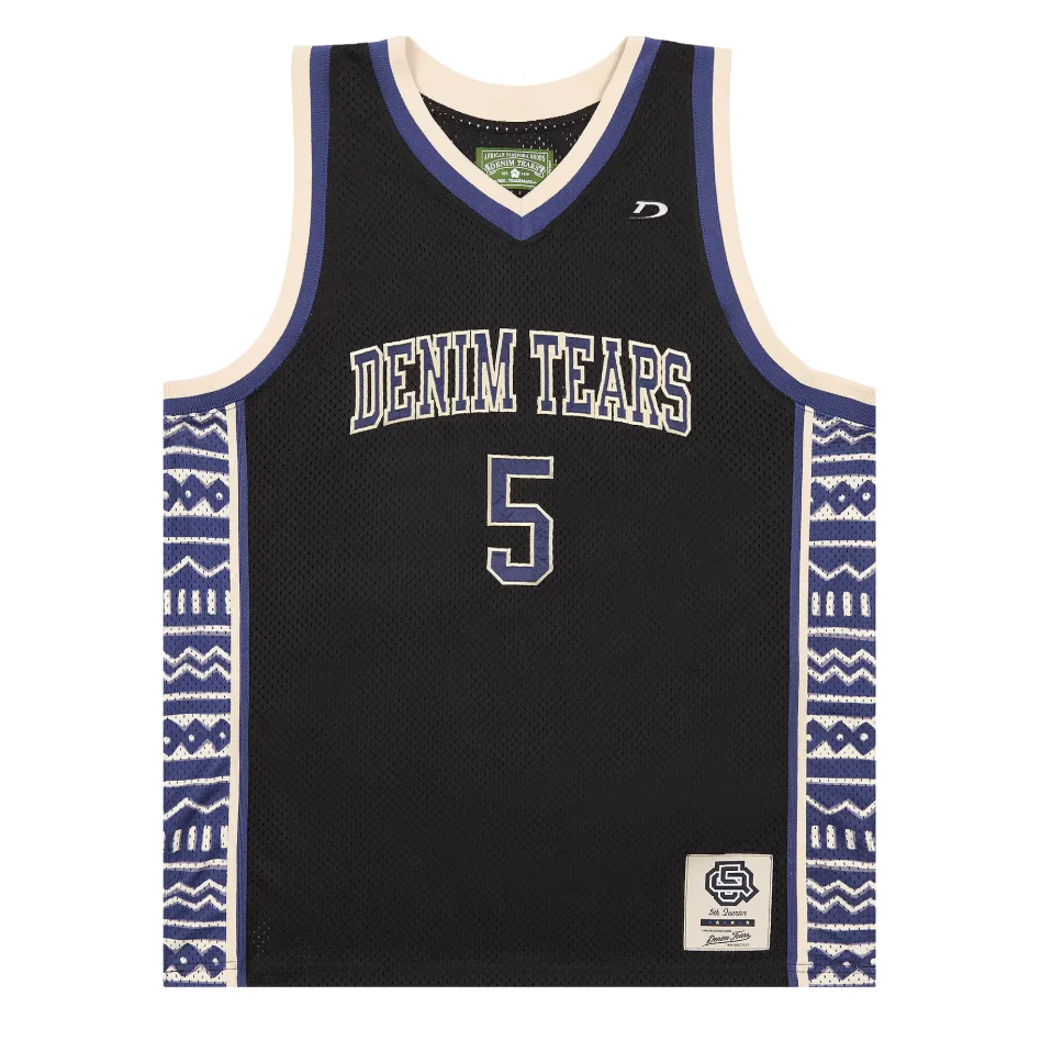 Denim Tears 5Q Game Jersey Black
