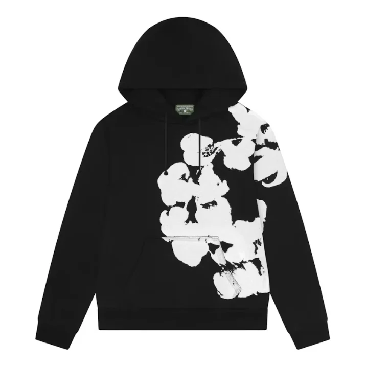 Denim Tears Big Cotton Wreath Sweatshirt Black