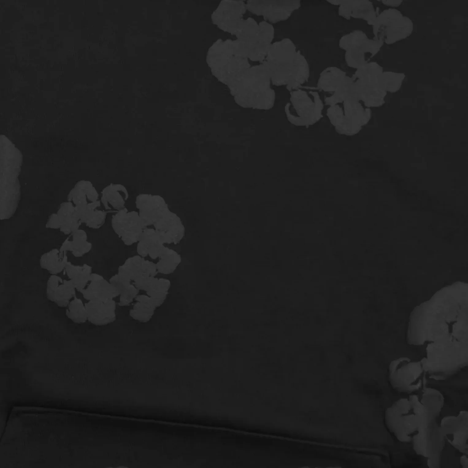 Denim Tears Cotton Wreath Hoodie Black Monochrome - Image 4