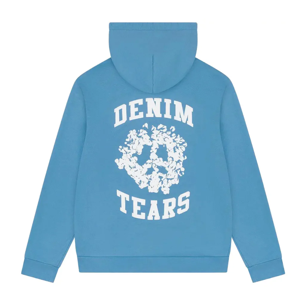 Denim Tears Denim University Zip Hoodie Light Blue - Image 2